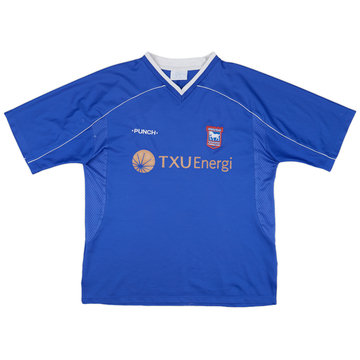 2001-02 Ipswich Home Shirt - 6/10 - (XL)
