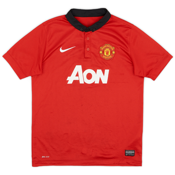 2013-14 Manchester United Home Shirt - 8/10 - (L.Boys)