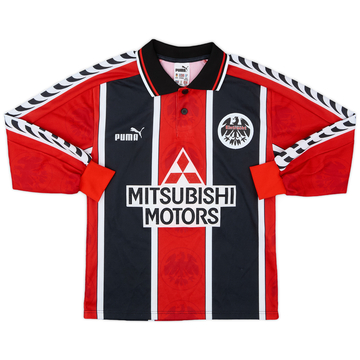 1996-98 Eintracht Frankfurt Home L/S Shirt - 9/10 - (XL.Boys)