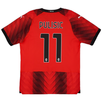 2023-24 AC Milan Authentic Home Shirt Pulisic #11