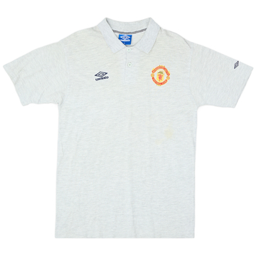 1996-97 Manchester United Umbro Polo Shirt - 9/10 - (M)