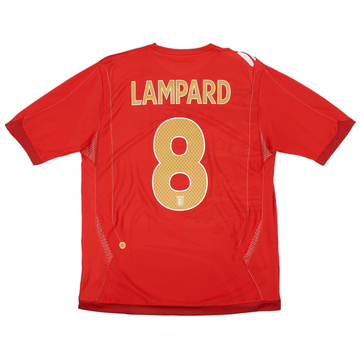 2006-08 England Away Shirt Lampard #8 - 6/10 - (L)