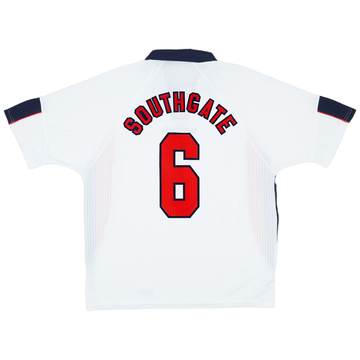 1997-99 England Home Shirt Southgate #6 - 7/10 - (XXL)