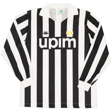 1989-90 Juventus Basic Home L/S Shirt - 9/10 - (XL)