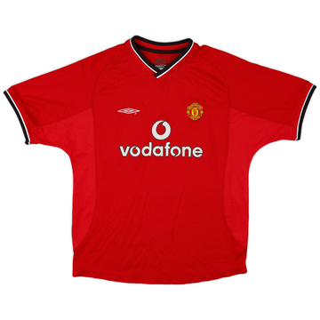 2000-02 Manchester United Home Shirt - 8/10 - (L.Boys)