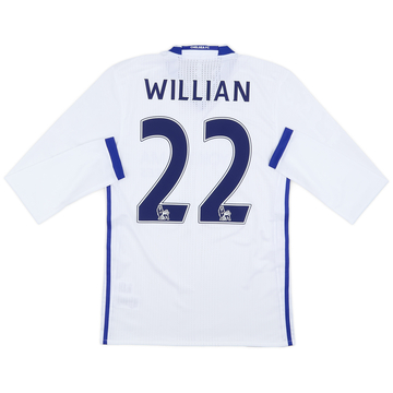 2016-17 Chelsea Player Issue Third L/S Shirt Willian #22 (S/M)