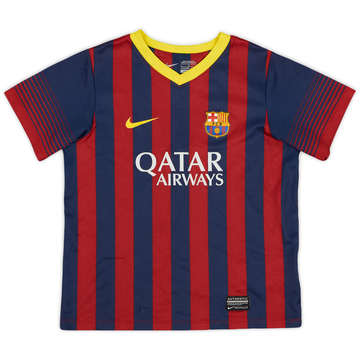 2013-14 Barcelona Home Shirt - 8/10 - (S.Boys)