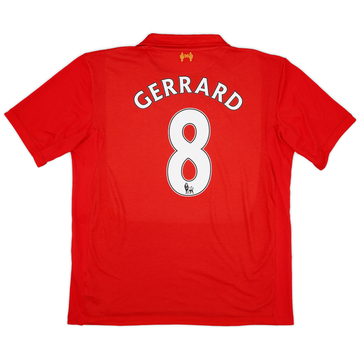 2012-13 Liverpool Home Shirt Gerrard #8ES