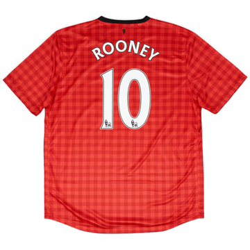 2012-13 Manchester United Home Shirt Rooney #10VS