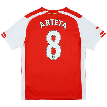 2014-15 Arsenal Home Shirt Arteta #8VS