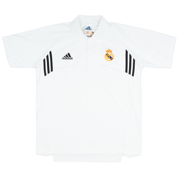 2002-03 Real Madrid Centenary adidas 1/4 Zip Polo Shirt - 9/10 - (M)