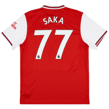 2019-20 Arsenal Home Shirt Saka #77
