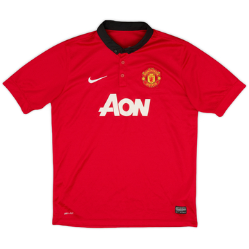 2013-14 Manchester United Home Shirt - 8/10 - (XL.Boys)