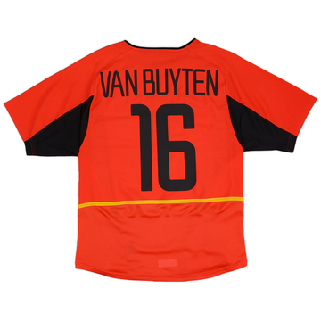 2002-04 Belgium Home Shirt Van Buyten #16 - 8/10 - (S)