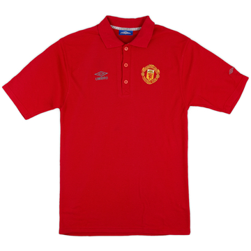 1996-97 Manchester United Umbro Polo Shirt - 8/10 - (L)