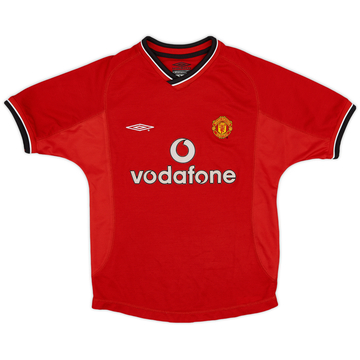 2000-02 Manchester United Home Shirt - 9/10 - (S.Boys)