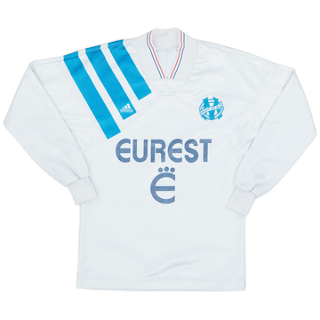1993-94 Olympique Marseille Home L/S Shirt - 7/10 - (S)