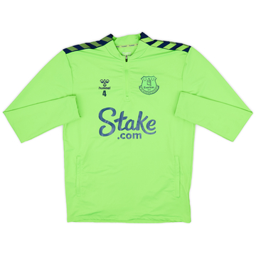 2022-23 Everton Hummel Player Issue 1/4 Zip Training Top #4 - 8/10 - (M)