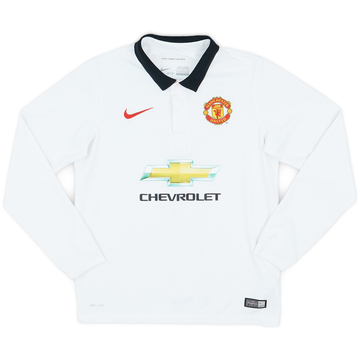 2014-15 Manchester United Away L/S Shirt - 6/10 - (L.Boys)