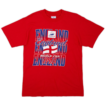 1998 England World Cup 98 Cotton Tee - 8/10 - (M)