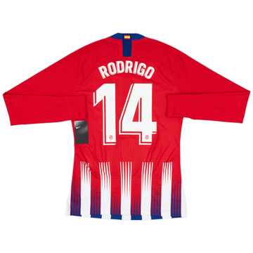 2018-19 Atletico Madrid Player Issue Home L/S Shirt Rodrigo #14 (M)