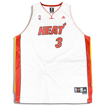 2006-10 Miami Heat Wade #3 adidas Swingman Jersey (Home) 4XL