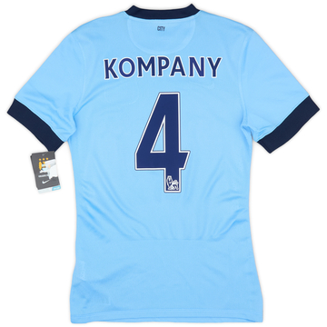 2014-15 Manchester City Authentic Home Shirt Kompany #4 (S)