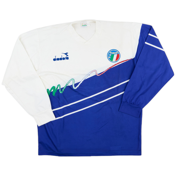 1990-92 Italy Diadora Training L/S Shirt - 8/10 - (L)