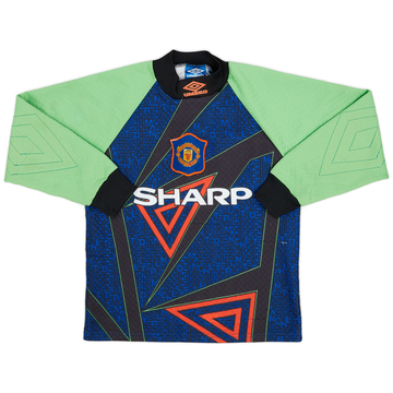 1994-96 Manchester United GK Shirt - 7/10 - (Y)