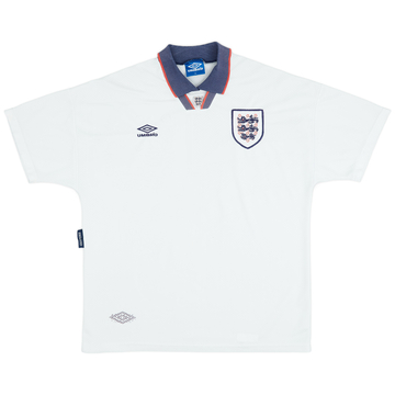 1993-95 England Home Shirt - 6/10 - (XL)