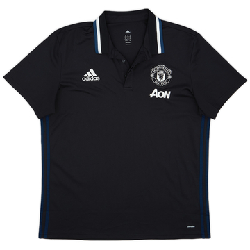 2016-17 Manchester United adidas Polo Shirt - 8/10 - (XL)