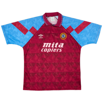 1990-92 Aston Villa Home Shirt - 7/10 - (L)