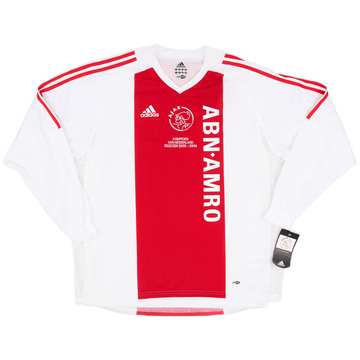 2003-04 Ajax Player Issue 'Kampioen' Home Shirt Sonck