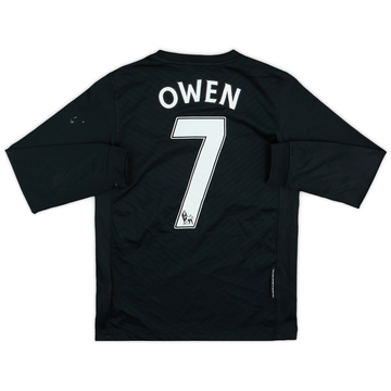 2009-10 Manchester United Away L/S Shirt Owen #7 - 6/10 - (M.Boys)