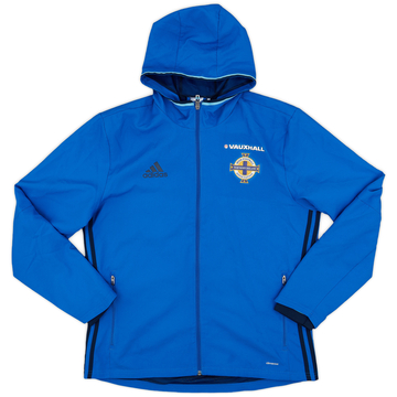2016-17 Northern Ireland adidas Hooded Track Jacket - 8/10 - (L)