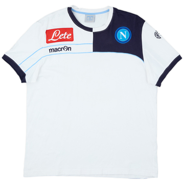 2011-12 Napoli Macron Cotton Tee - 8/10 - (XL)