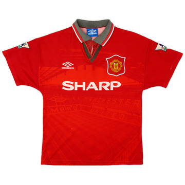 1994-96 Manchester United Home Shirt - 5/10 - (Y)