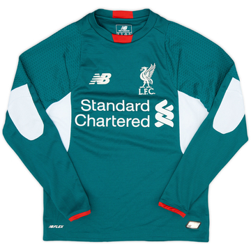 2015-16 Liverpool GK Shirt - 8/10 - (S.Boys)