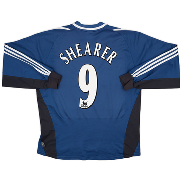 2001-02 Newcastle Away L/S Shirt Shearer #9 - 6/10 - (XL)