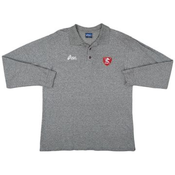 2005-06 Salernitana Asics Polo L/S Shirt - 9/10 - (XL)