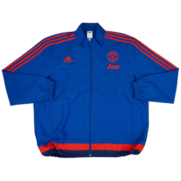 2015-16 Manchester United adidas Track Jacket - 9/10 - (XXL)