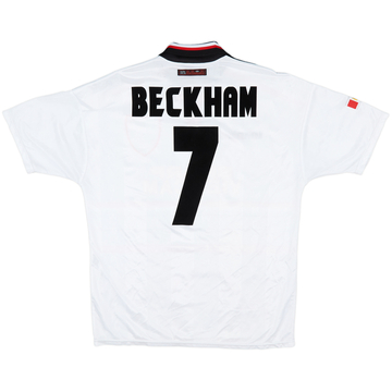 1997-99 Manchester United Away Shirt Beckham #7 - 6/10 - (L)
