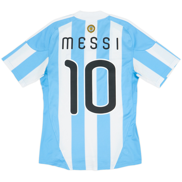 2010-11 Argentina Home Shirt Messi #10 - 9/10 - (S)