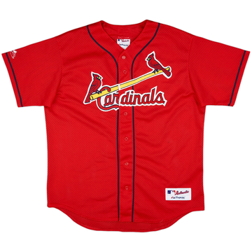 1998-00 St. Louis Cardinals Majestic Authentic Batting Practice Jersey - 8/10 - (L)