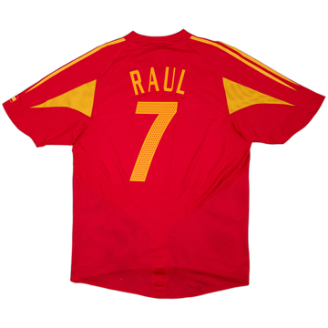 2004-06 Spain Home Shirt Raul #7 - 6/10 - (L)