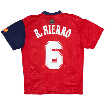 1996-98 Spain Home Shirt R.Hierro #6 - 8/10 - (M)