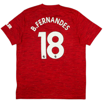 2020-21 Manchester United Home Shirt B.Fernandes #18 - 5/10 - (XL)