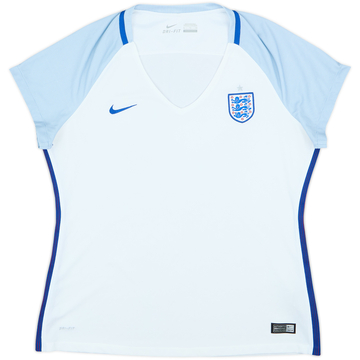 2016-17 England Home Shirt - 9/10 - (Women's XL)