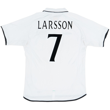 2001-02 Celtic Away Shirt Larsson #7 - 6/10 - (L)