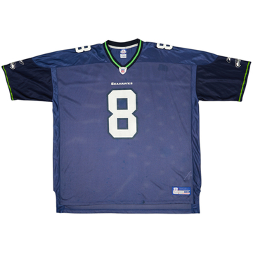2002-04 Seattle Seahawks Hasselbeck #8 Reebok On Field Home Jersey - 8/10 - (4XL)
